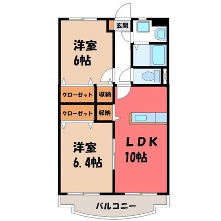 小山駅 徒歩15分 1階の物件間取画像